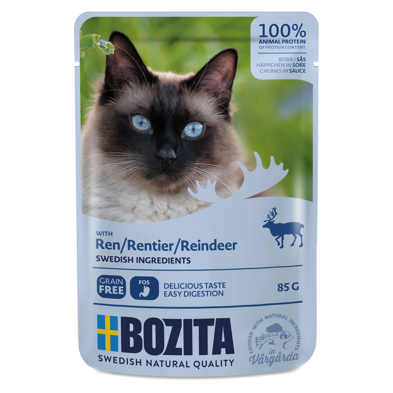 Bozita HIS Katze, Nassfutter, Rentier, 85 g