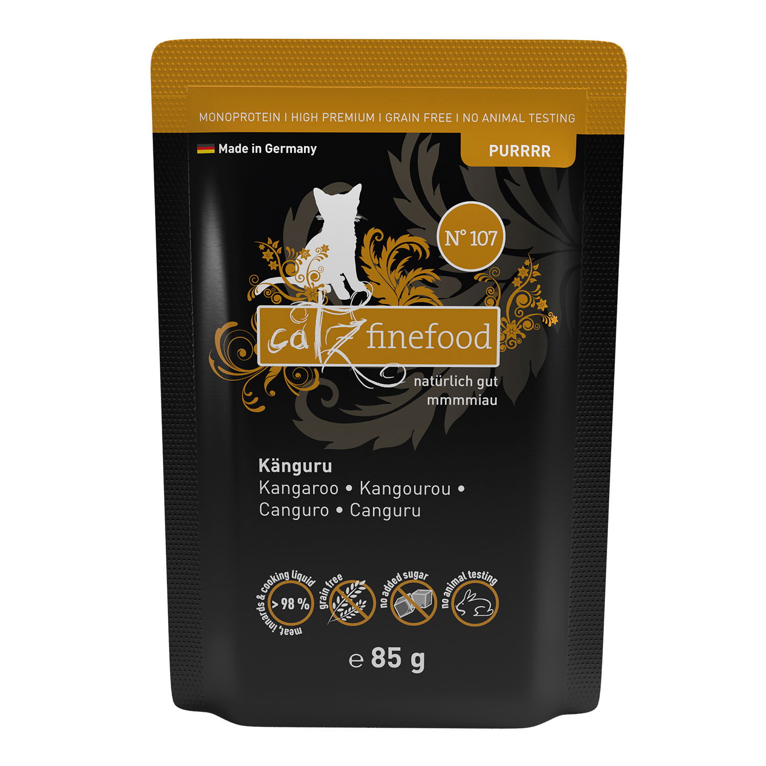 Catz finefood Purrrr No. 107 Känguru Pouch, 85 g