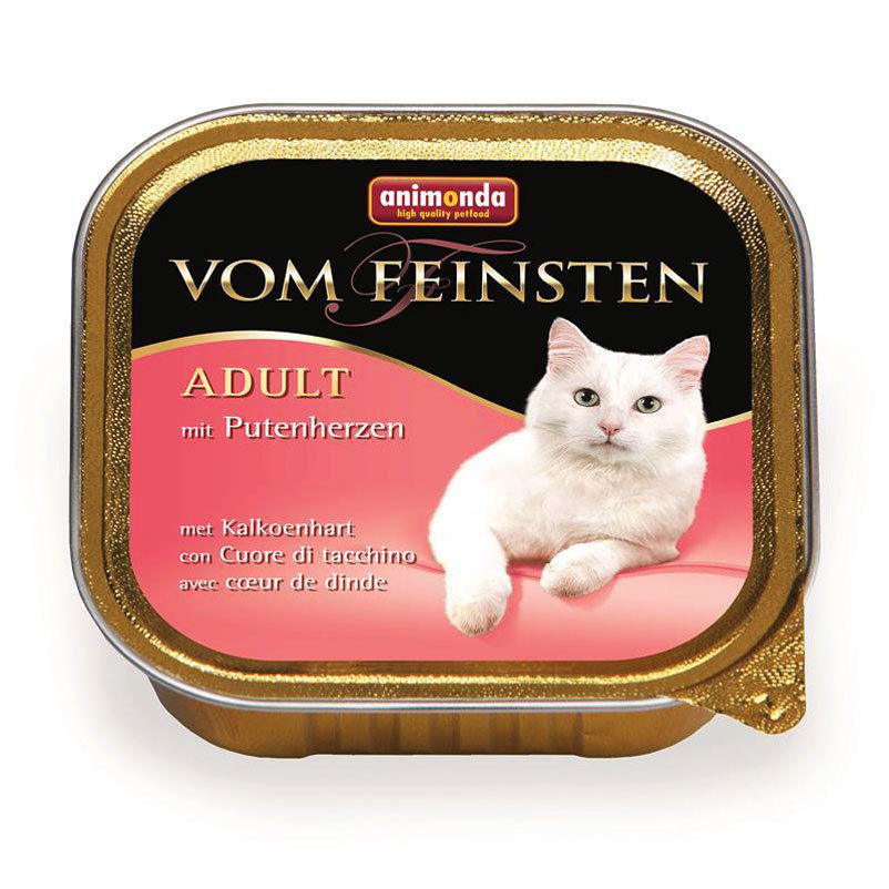 Katzenfutter, Animonda vom Feinsten Adult, Putenherzen, 100g