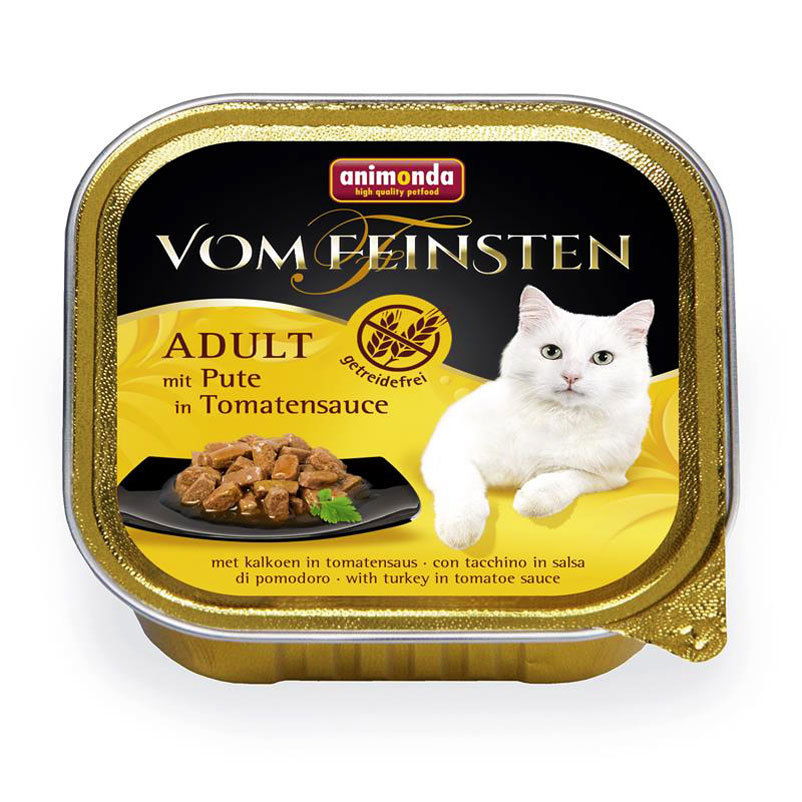 Katzenfutter, Animonda vom Feinsten Adult, Pute in Tomatensauce, 100g