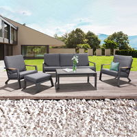 Loungeset 'Australien', 4tlg, anthrazit