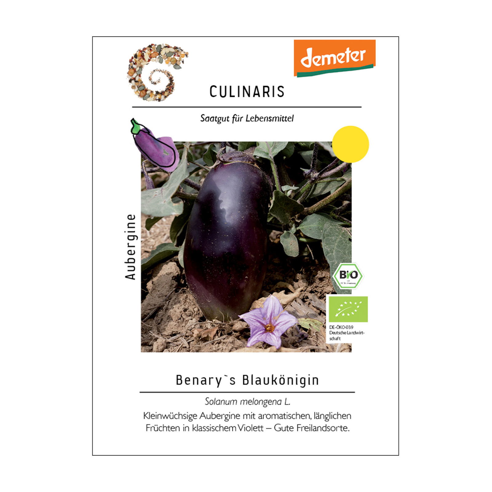 Auberginensamen, Aubergine ' Benarys Blaukönigin'