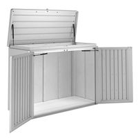 Biohort Gartenbox HighBoard Gr. 160, silber-metallic, ca. 160 x 70 x 118 cm