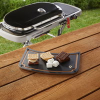 Schneidebrett für Gasgrill Weber Traveller, braun, 35 x 24 x 1,3 cm