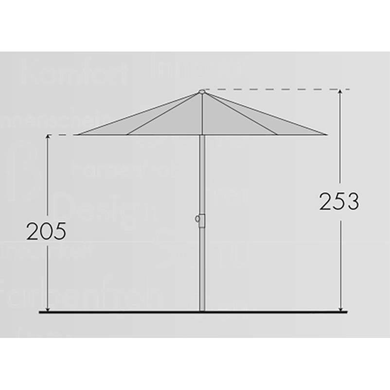 Doppler Sonnenschirm 'Active Auto Tilt 280' aus Aluminium, Ø 280 cm