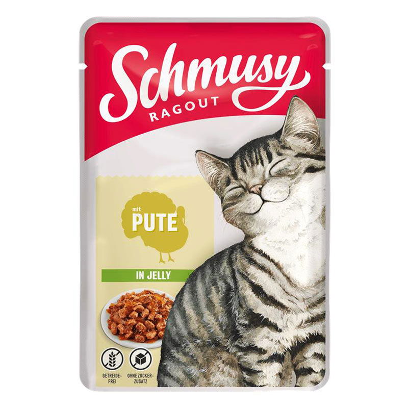 Finnern Schmusy Ragout Pouch, Pute in Jelly, 100g