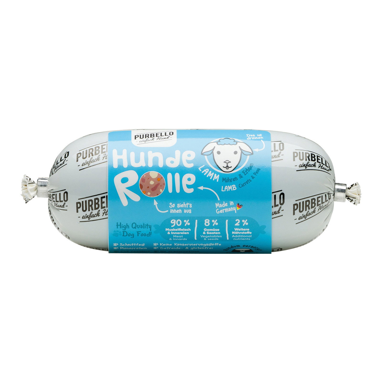 Purbello Hunderolle Lamm, 200 g