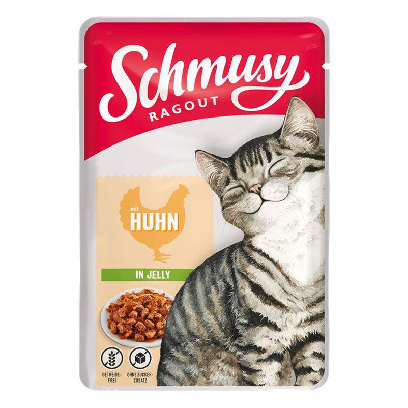 Finnern Schmusy Ragout Pouch, Huhn in Jelly, 100g