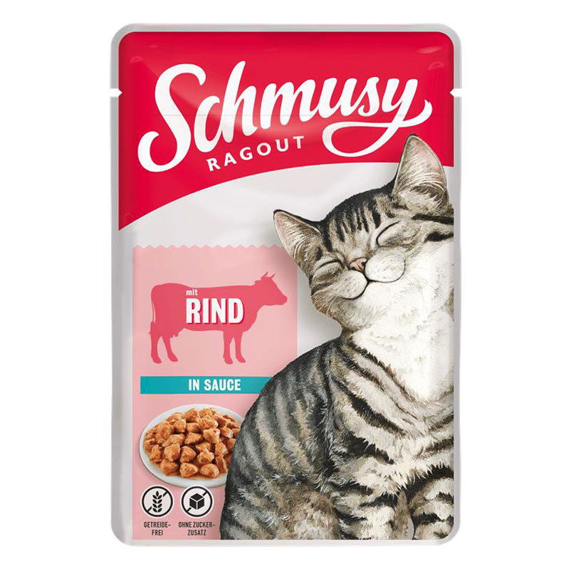 Finnern Schmusy Ragout Pouch, Rind in Sauce, 100g