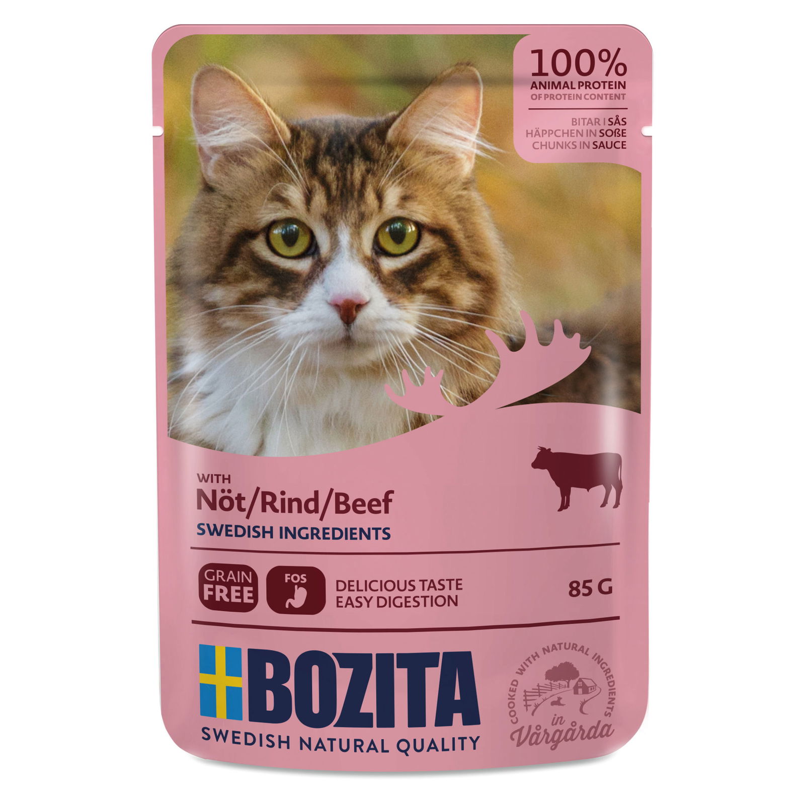 Bozita HIS Katze, Nassfutter, Rind, 85 g