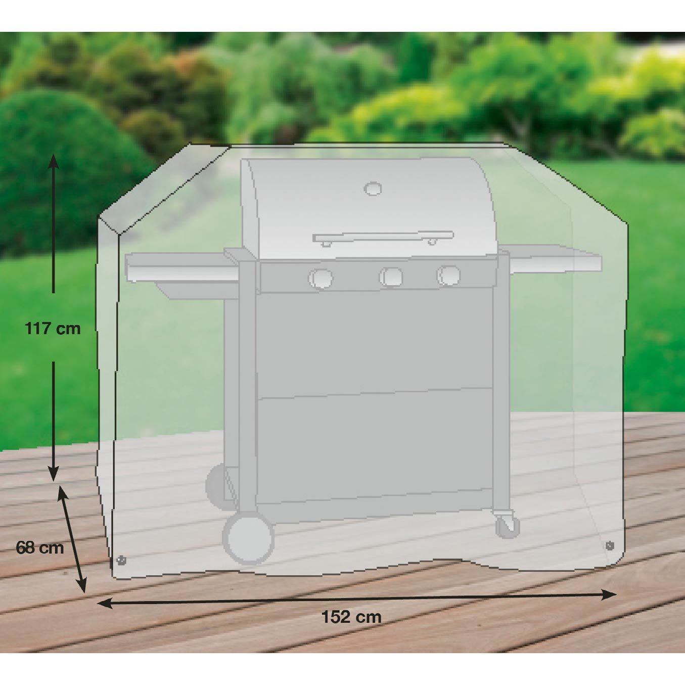 Kölle Gasgrill-Schutzhülle für Weber Gasgrill Genesis II E-310 und Napoleon RSE525, R525-2, R525-3