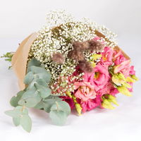 Bunter Schnittblumen-Mix aus Lisianthus, Gypso, Eukalyptus & Fluff