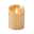 LED-Echtwachskerze, Magic Flame, gold, Timer, Batterie