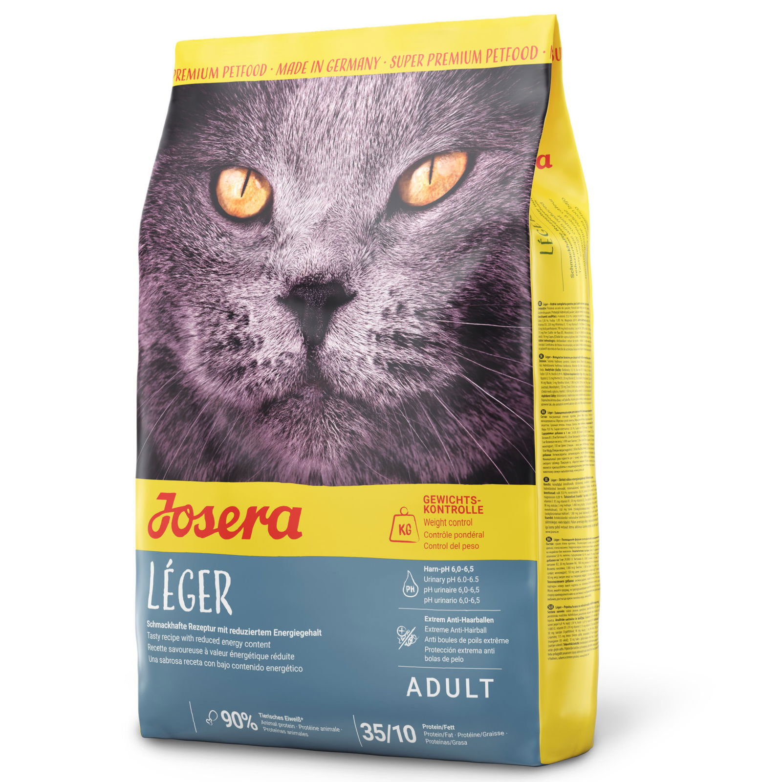 Katzentrockenfutter, Josera Super Premium 'Léger', Geflügel