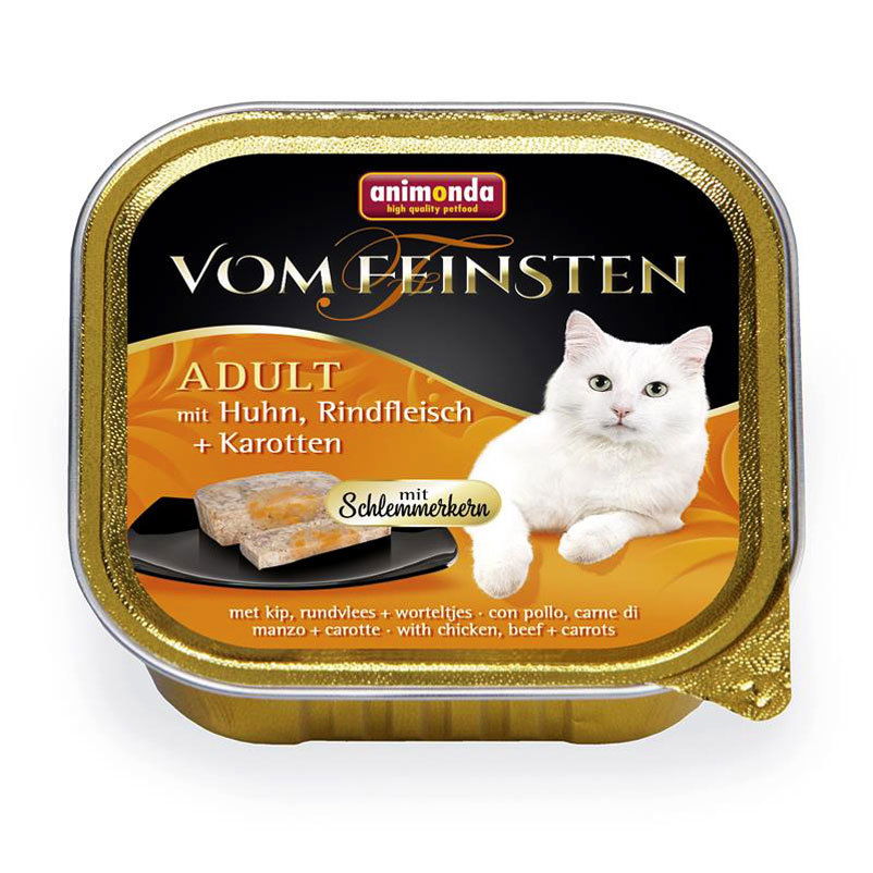 Katzenfutter, Animonda vom Feinsten Adult, Huhn und Rind, 100g