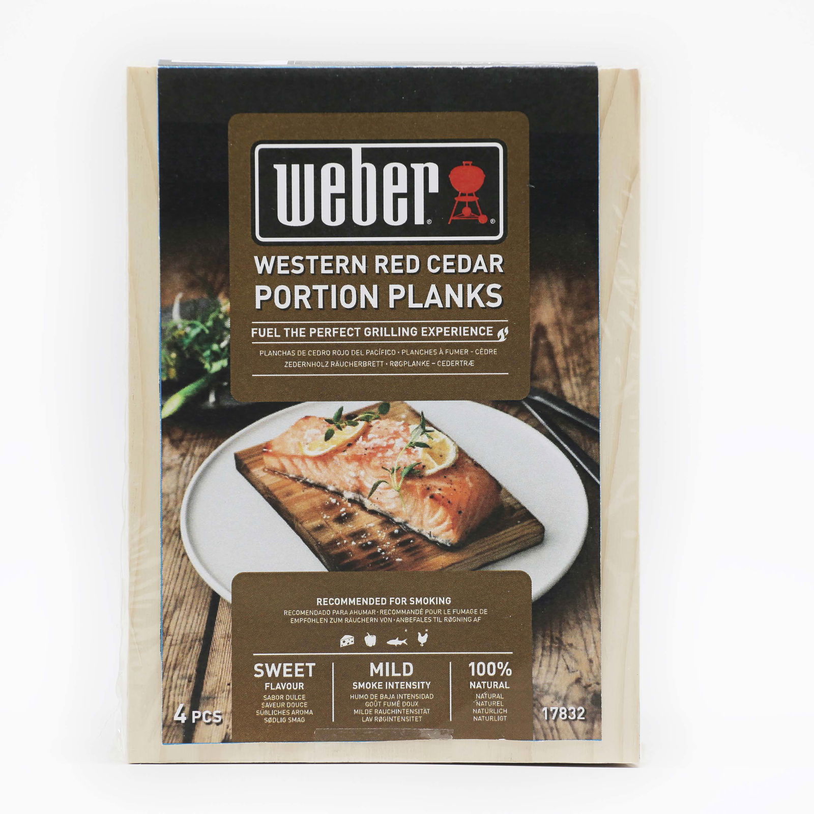 Weber 4er-Set Räucherbretter, Zedernholz