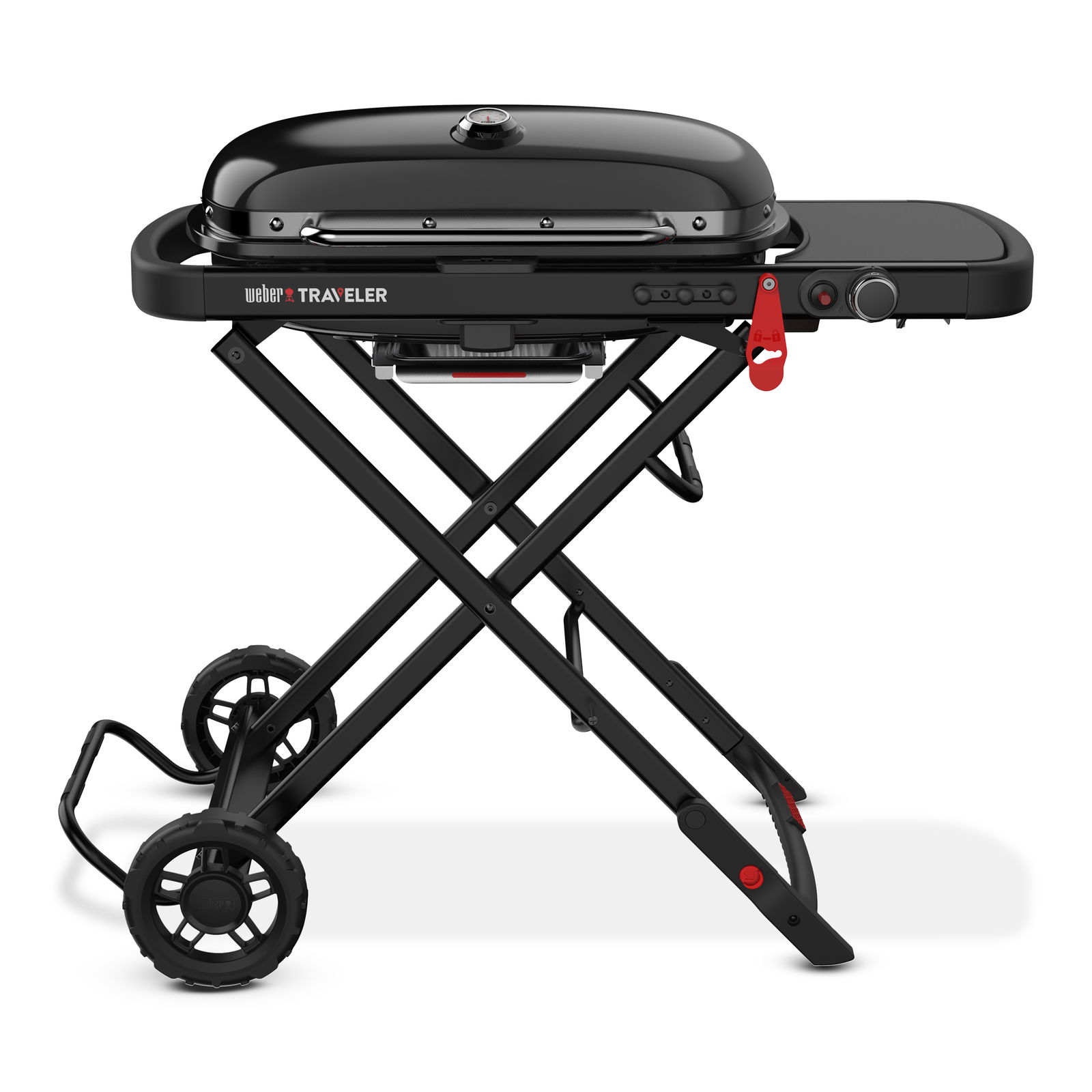 Weber Gasgrill 'Traveler', Stealth Edition, schwarz, ca. 94 x 58,5 x 111 cm