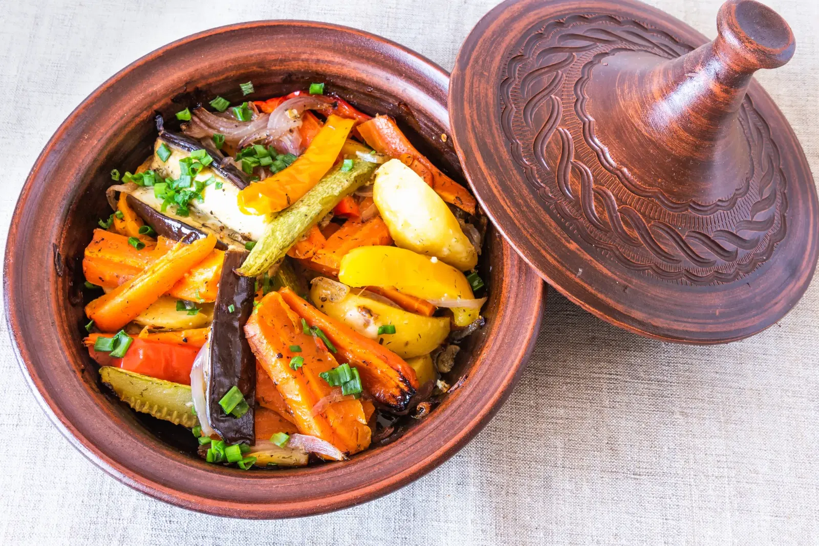 Marokkanische Kartoffeln mit Minze