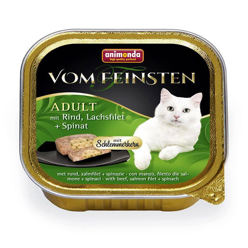 Katzenfutter, Animonda vom Feinsten Adult, Rind und Lachs, 100g