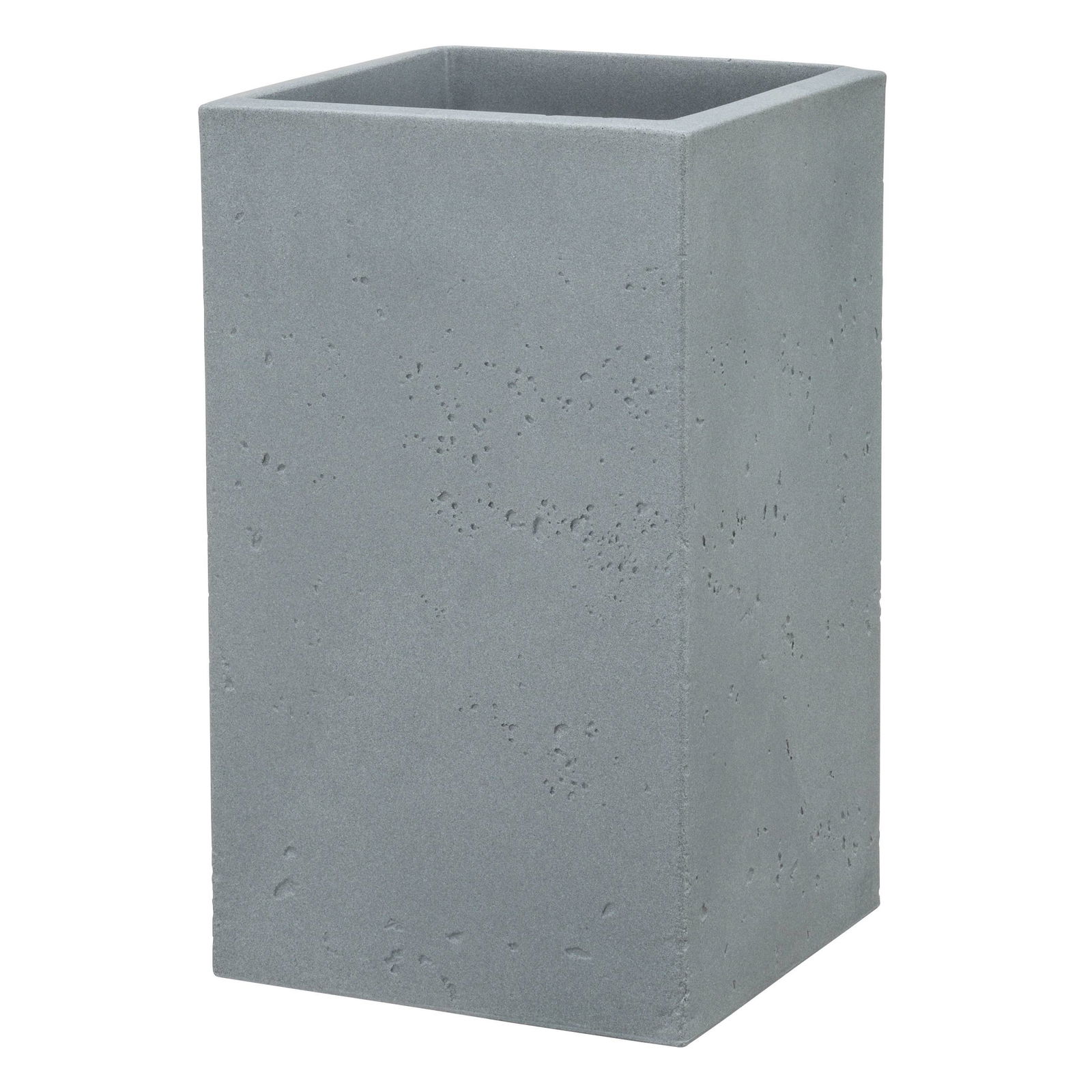 Pflanzkübel 'C-Cube High', Stony Grey, 28 x 28 x H 48 cm, 11 Liter