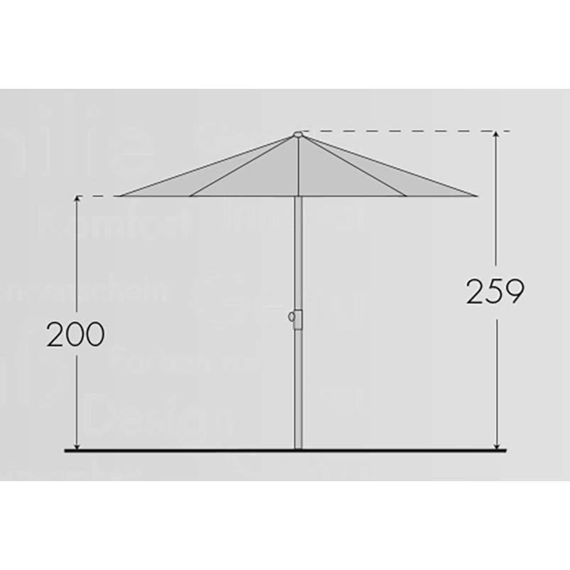 Doppler Sonnenschirm 'Active Auto Tilt',  natur, Ø ca. 320 cm