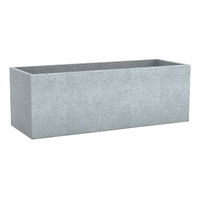 Pflanzkübel 'C-Cube Long', Stony Grey, 79 x 29 x H 27,5 cm, 35 Liter