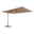 Doppler Pendelschirm 'Alu-Wood XL LED Ultra', greige, ca. 400 x 300 cm