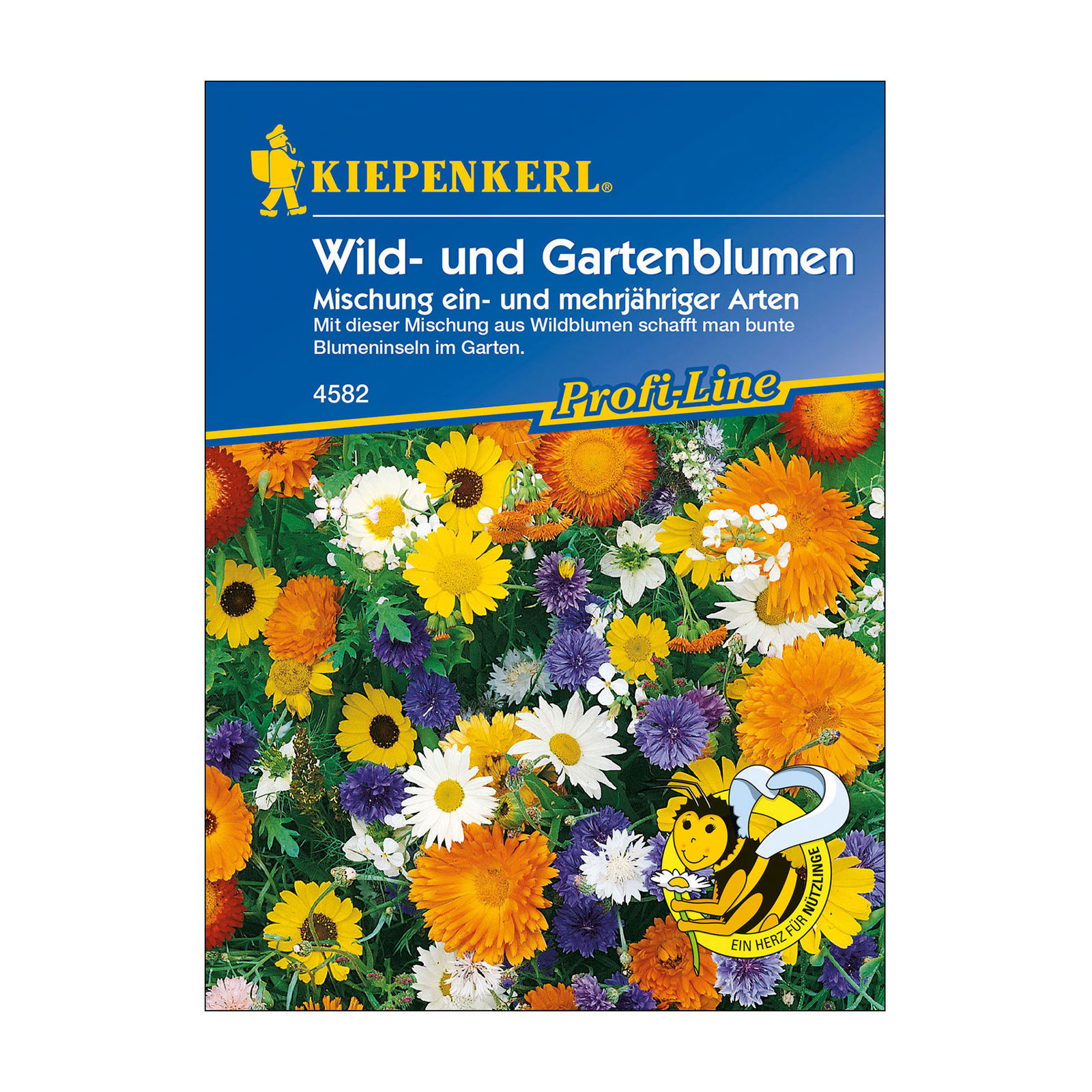 Blumensamenmischung, Wild- und Gartenblumen, bunt