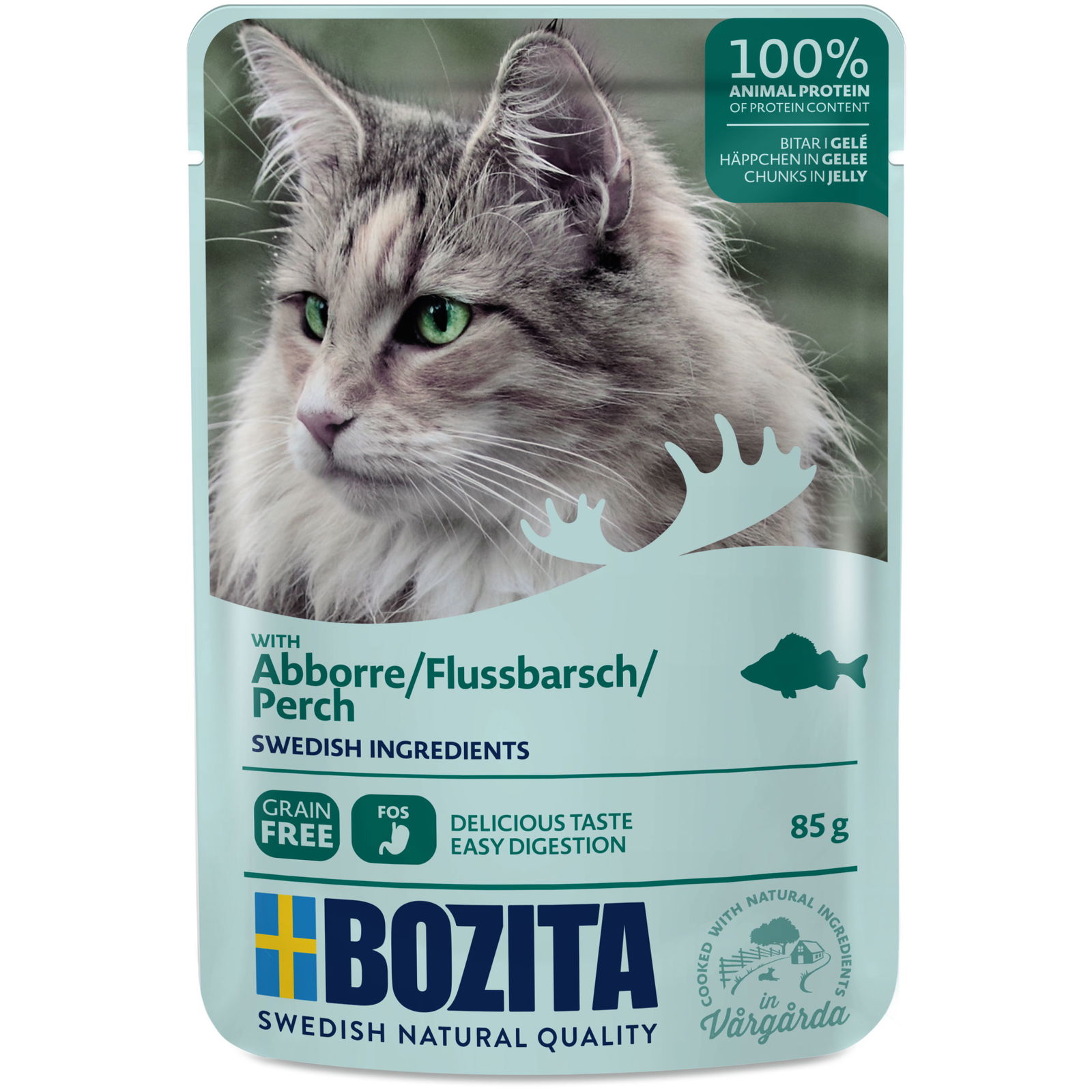 Bozita HIG Katze, Nassfutter, Flussbarsch, 85 g