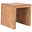 Yoga Tisch Cube im indischen Stil, Shishamholz, natur, 50 x 35 x 35 cm