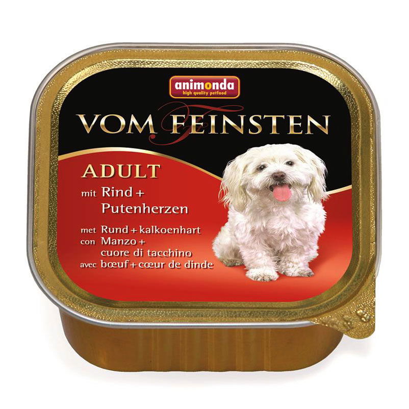 Animonda Hundefutter, Rind und Putenherzen, 150g