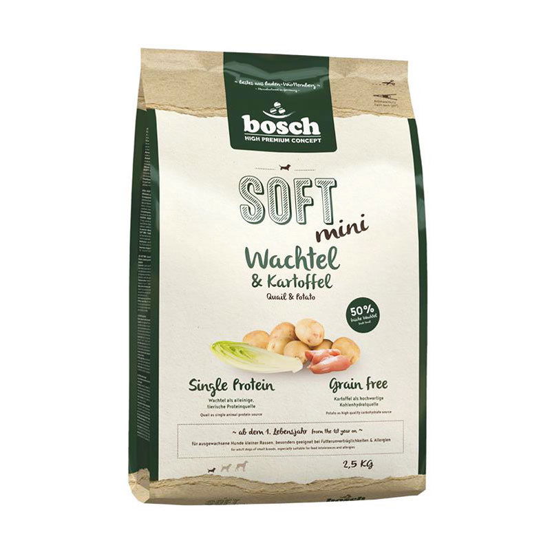 Bosch HPC Soft Mini, Wachtel und Kartoffel, 2,5 kg