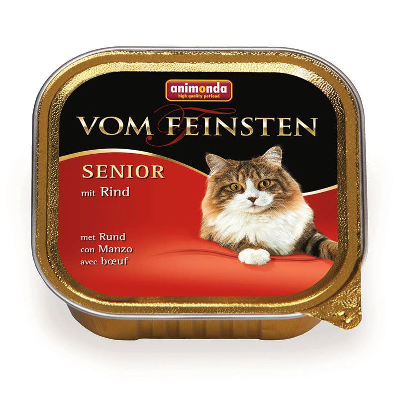 Katzenfutter, Animonda vom Feinsten Senior, Rind, 100g