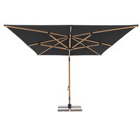 Doppler Pendelschirm 'Alu-Wood XL LED Ultra', anthrazit, ca. 400 x 300 cm