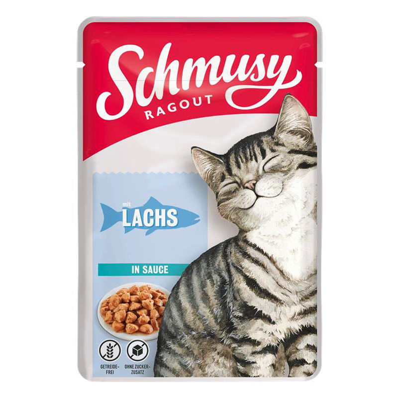 Finnern Schmusy Ragout Pouch, Lachs in Sauce, 100g