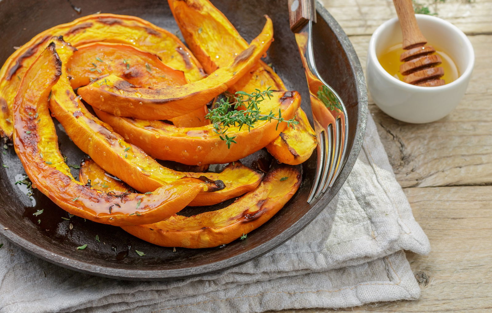 Butternutkürbis mit Olivenmarinade