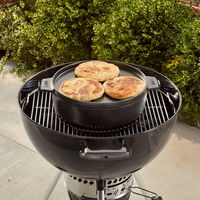 2-in-1 Dutch Oven, schwarz, Metall