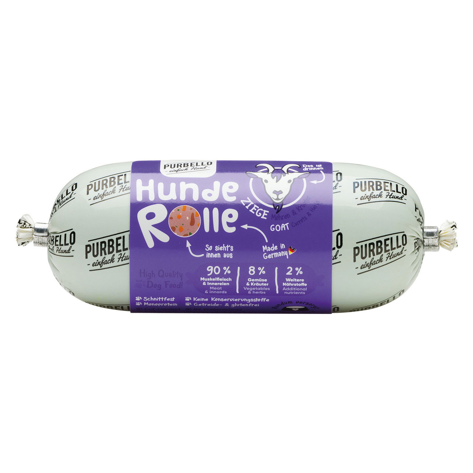 Purbello Hunderolle Ziege, 200 g