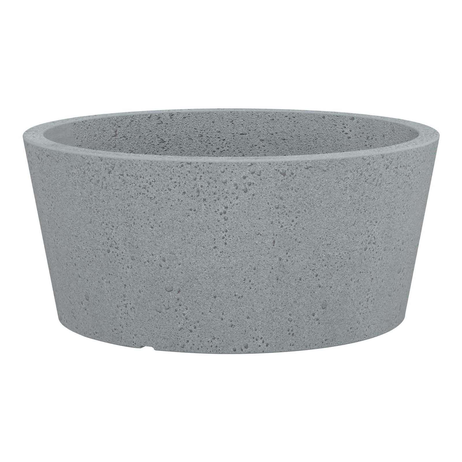 Pflanzgefäß 'C-Cone', stony grey, Ø 39 x H 18 cm, 15 Liter