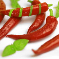 Blu Bio Snack-Chili, mittelscharf, Topf-Ø 12 cm, 3er-Set