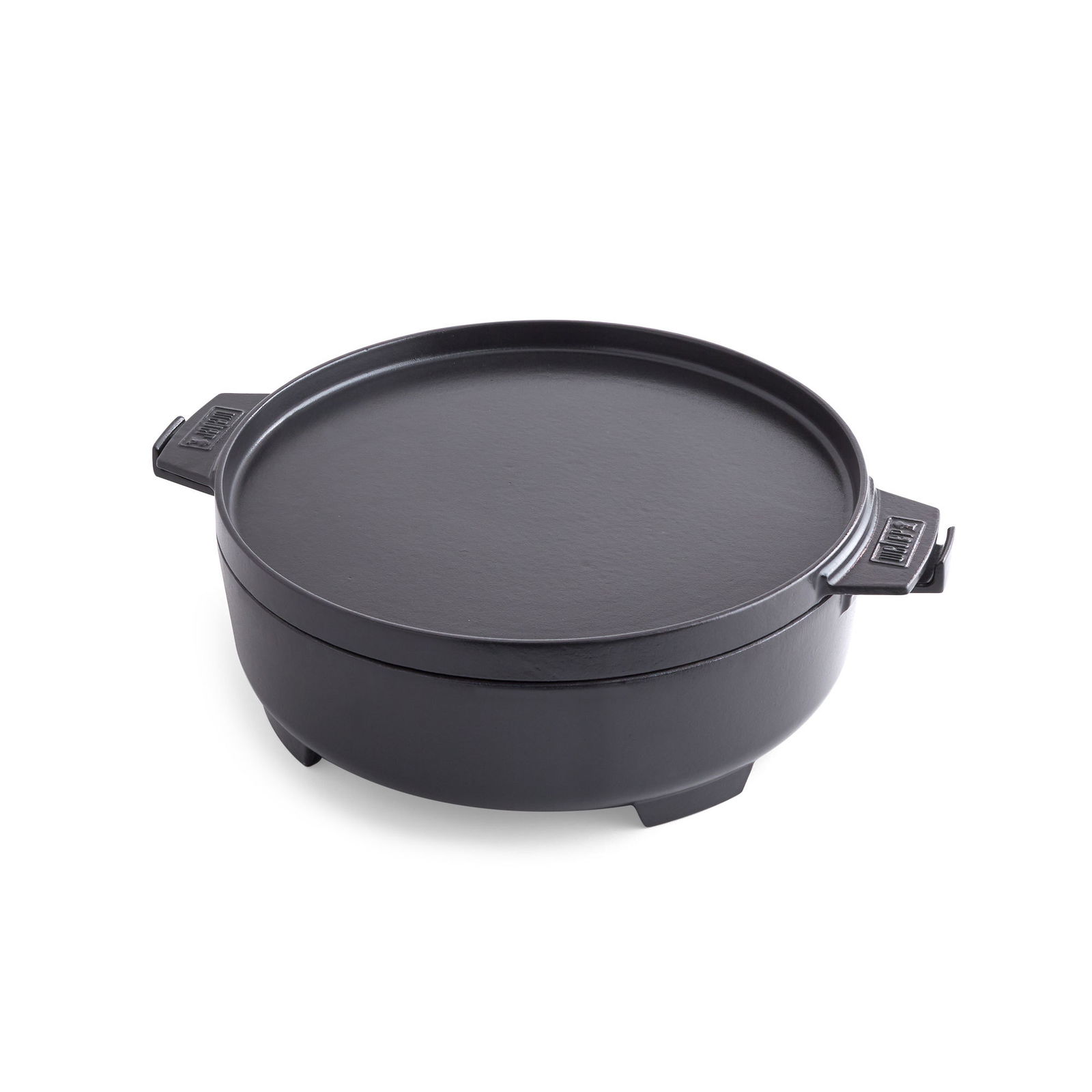 2-in-1 Dutch Oven, schwarz, Metall