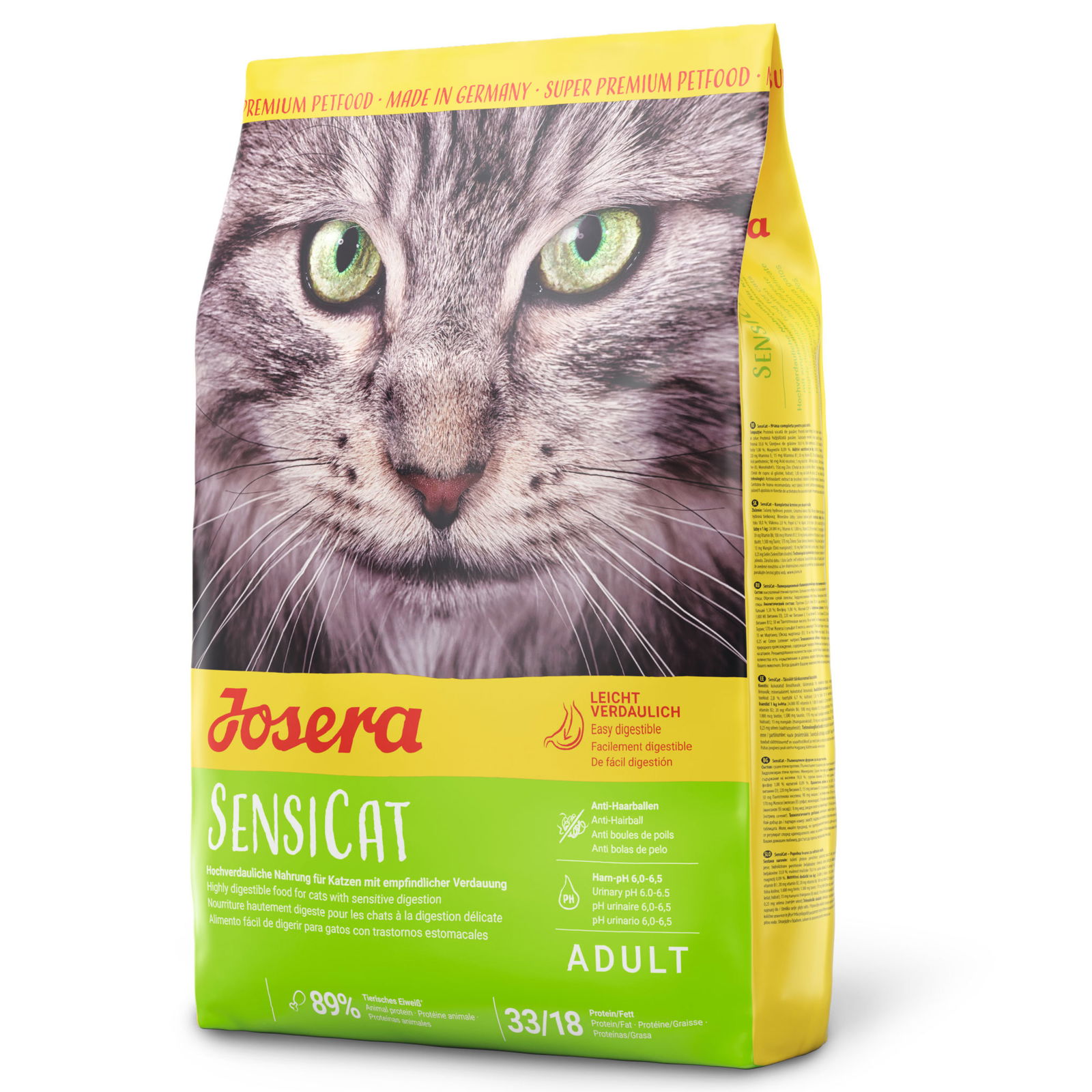 Katzentrockenfutter, Josera Super Premium 'SensiCat', Ente