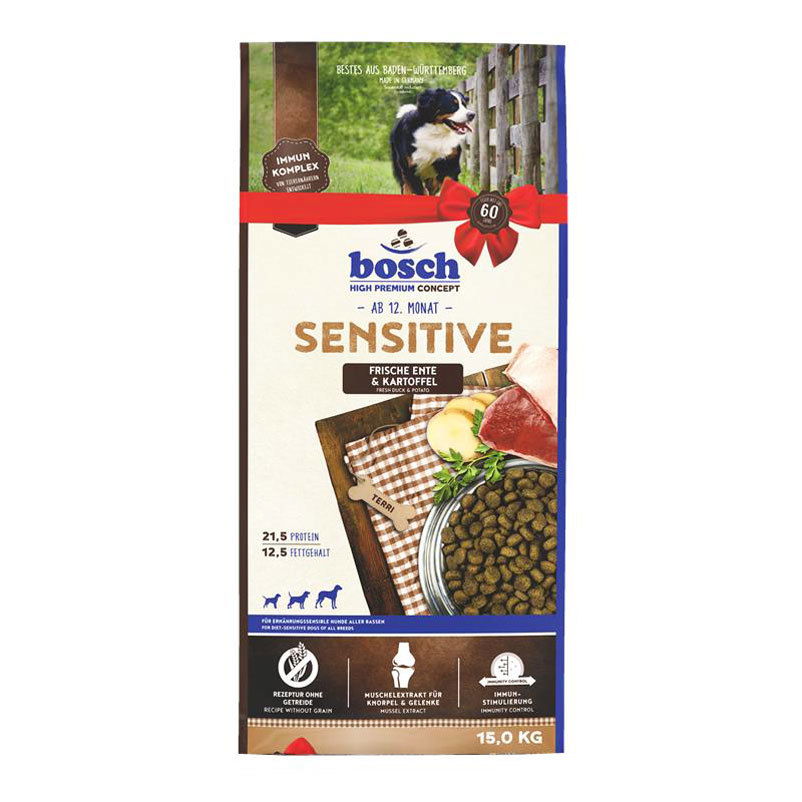 Bosch Sensitive, Ente und Kartoffel, 15 kg