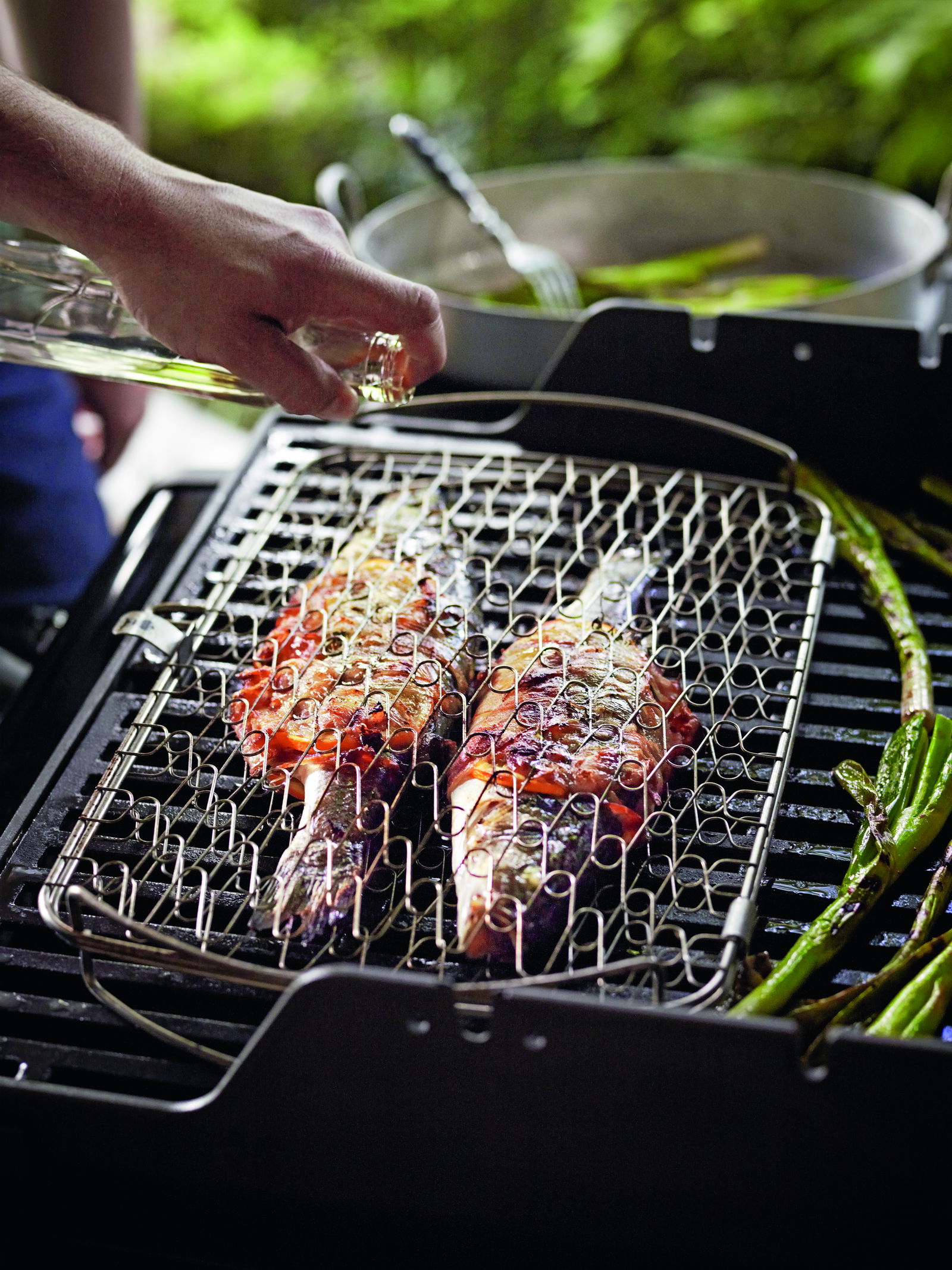 Weber® Fisch- und Gemüsehalter klein, Edelstahl, rechteckig