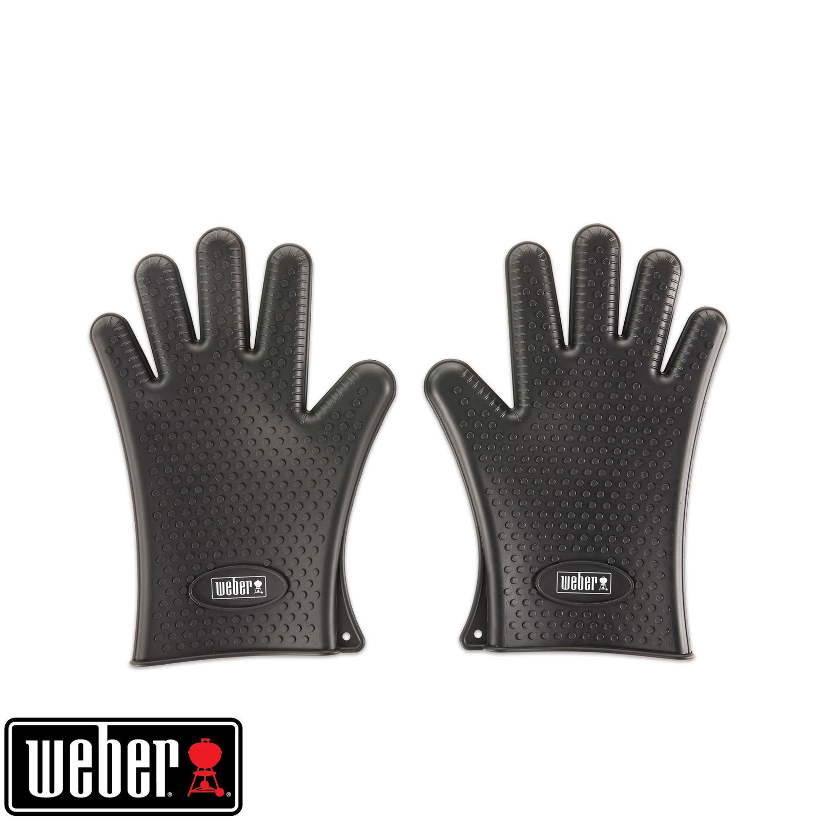 Weber Grillhandschuhe, schwarz, Silikon, EU-Größe 9