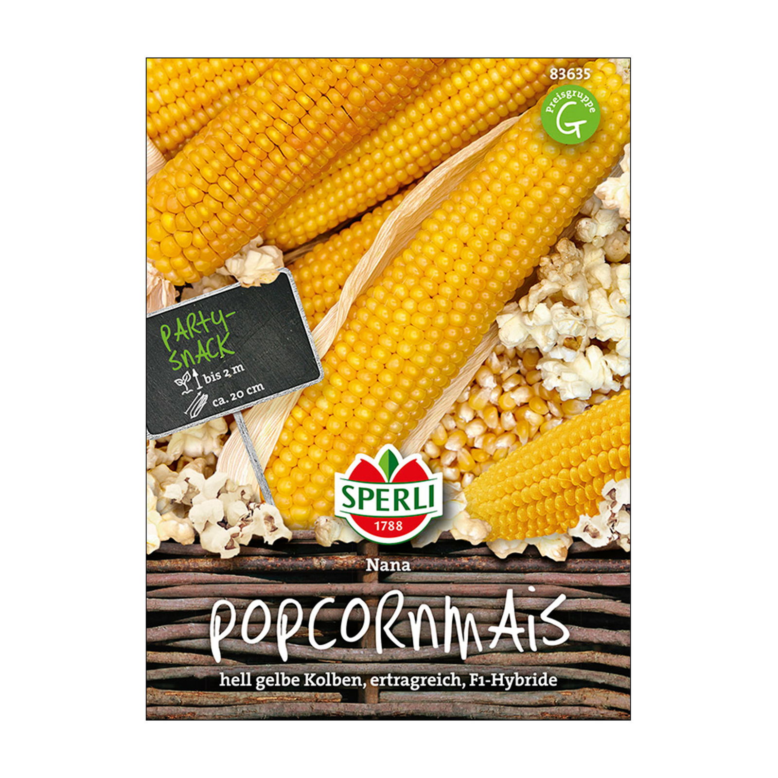 Gemüsesamen, Popcornmais 'Nana'