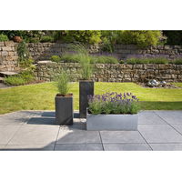 Pflanzkübel 'C-Cube Long', Stony Grey, 79 x 29 x H 27,5 cm, 35 Liter