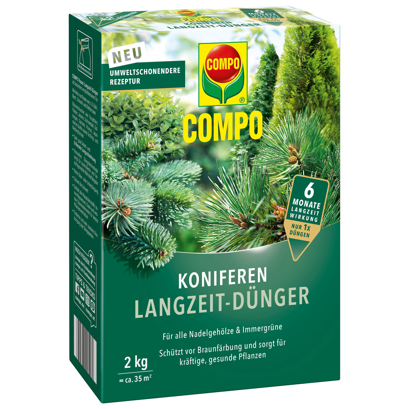 Compo Koniferen Langzeit-Dünger, 2 kg