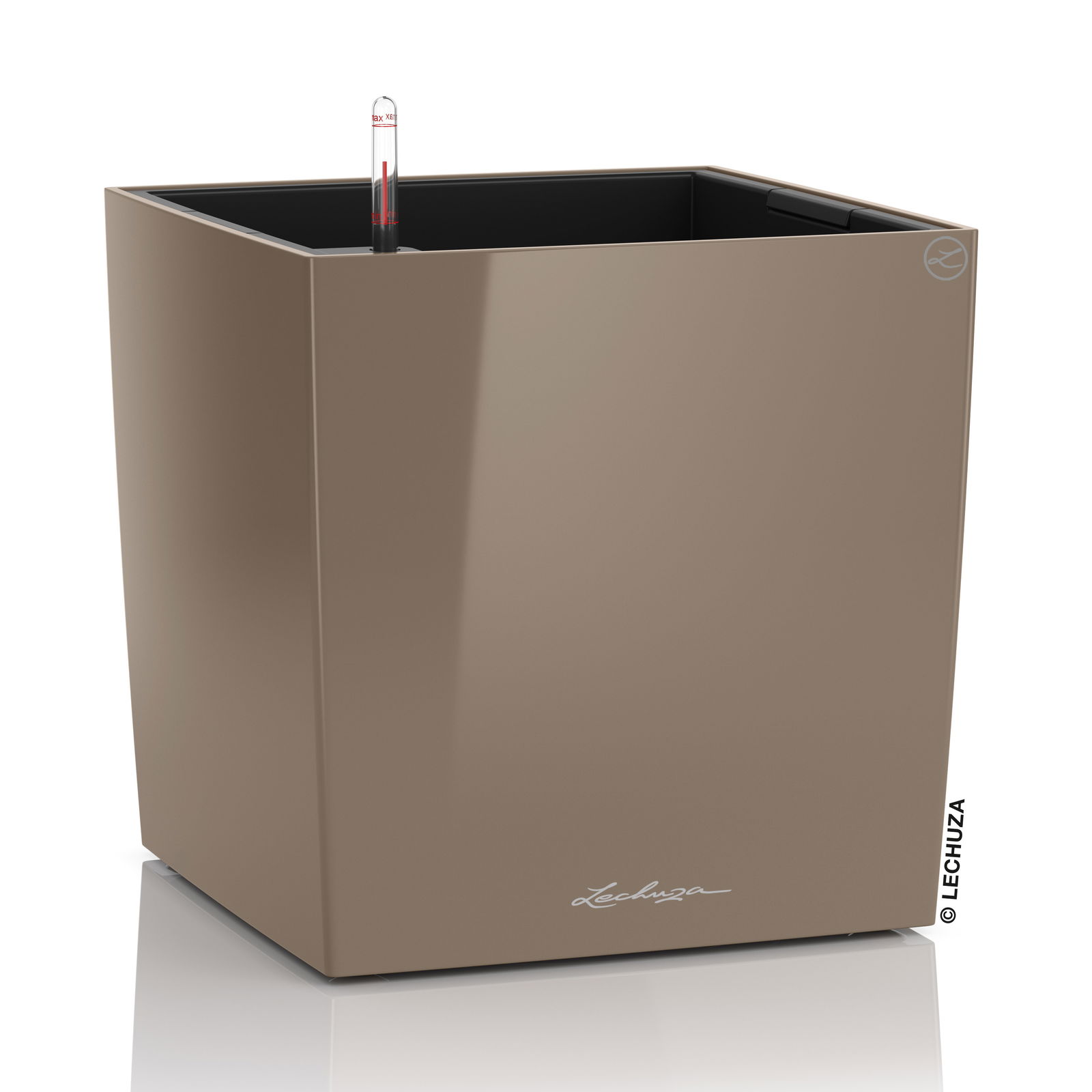 Lechuza 'Cube Premium 50', taupe, 49 x 49 x H 49,5 cm