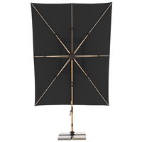 Doppler Pendelschirm 'Alu-Wood XL LED Ultra', anthrazit, ca. 400 x 300 cm